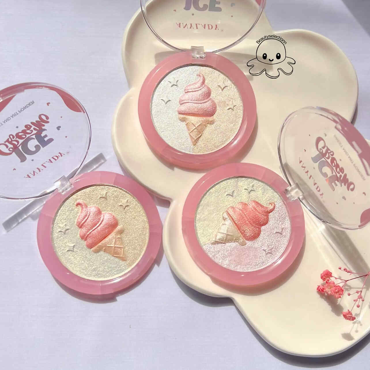 هایلایتر پودری بستنی قیفی