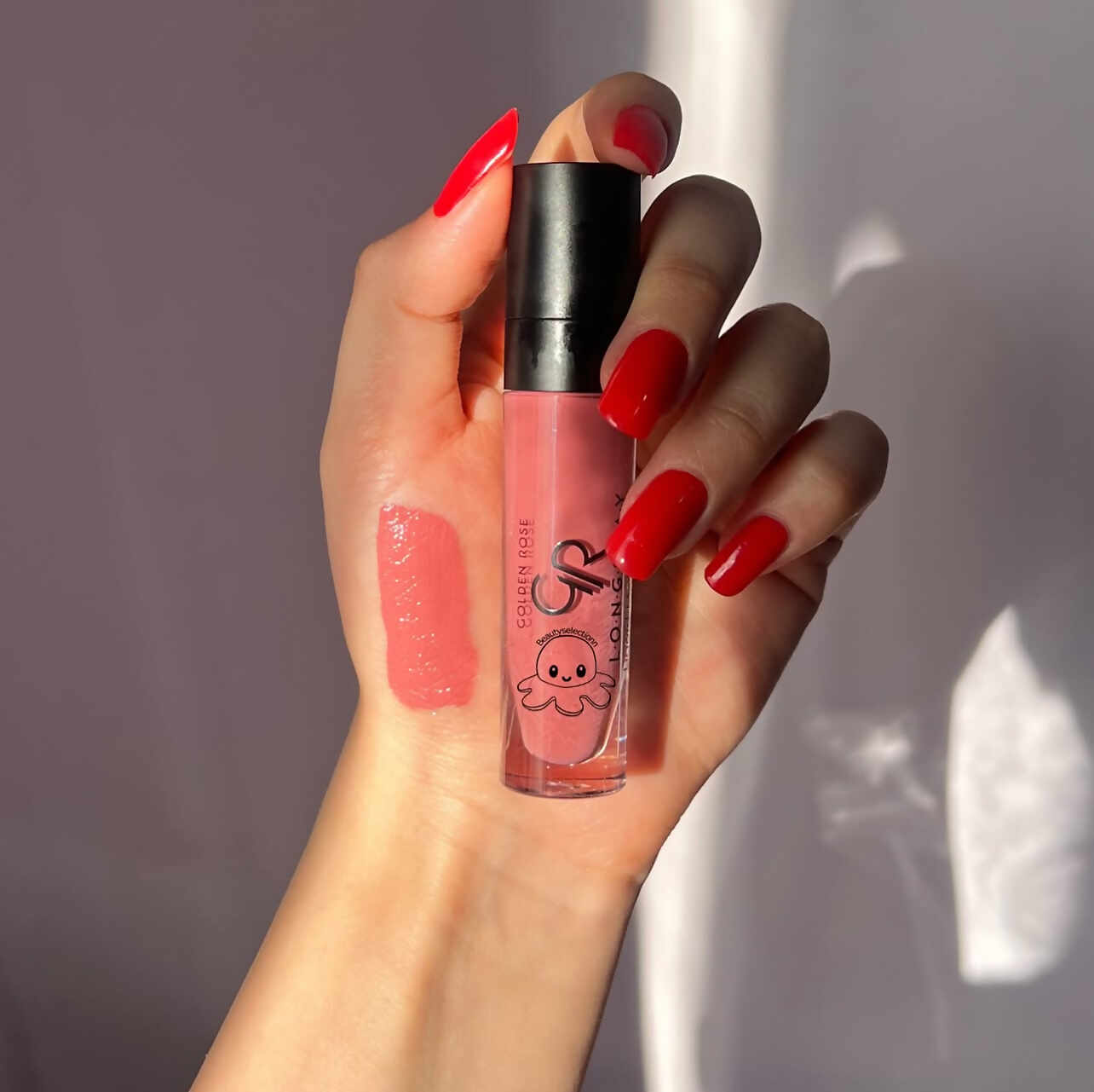 رژلب مایع لانگ استی گلدن رز - Image 3