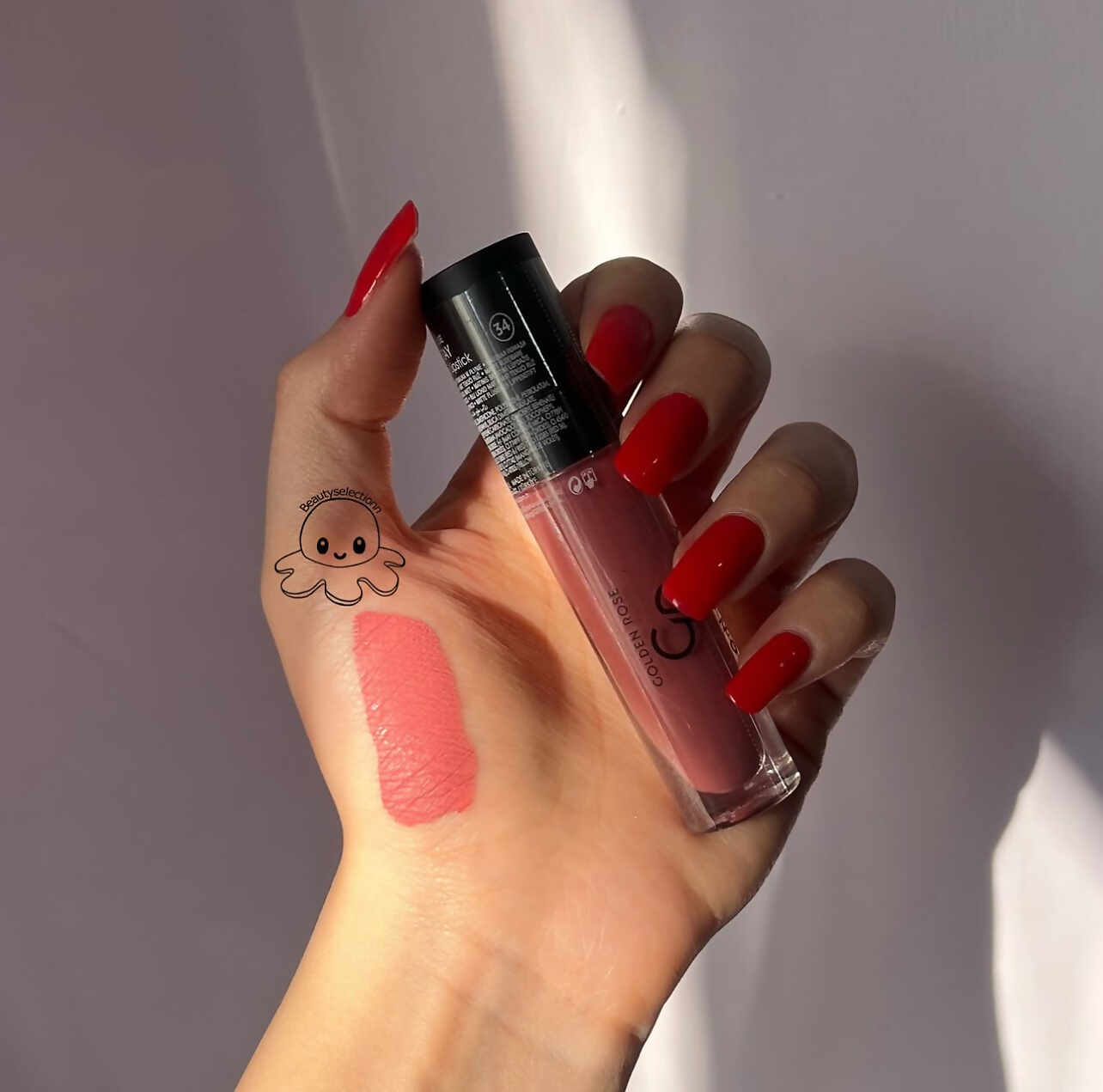 رژلب مایع لانگ استی گلدن رز - Image 2