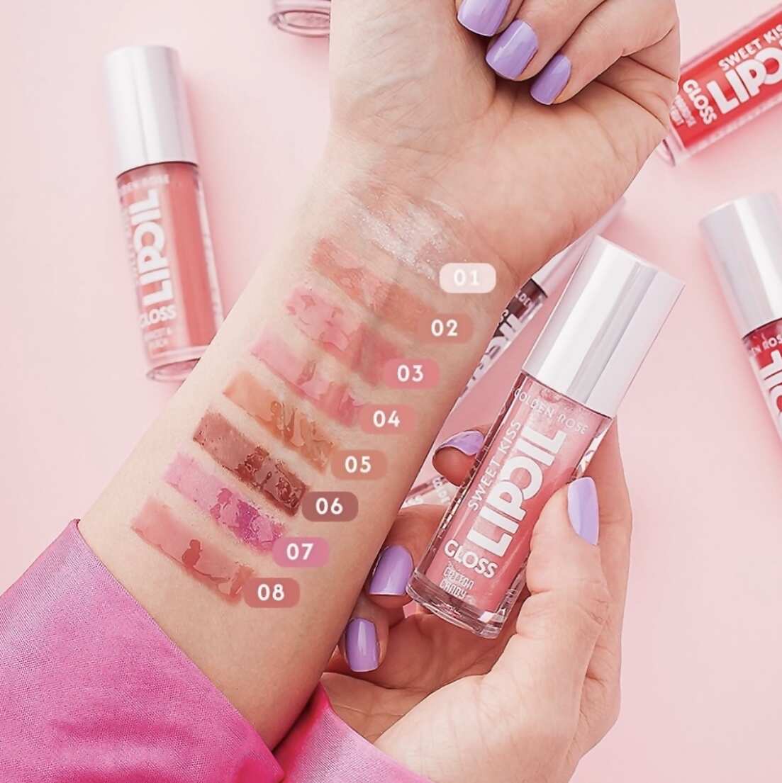 لیپ اویل گلاس گلدن رز - Image 6